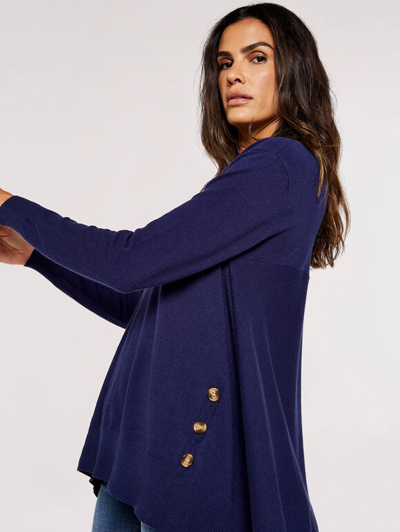 Longline Side Button Jumper