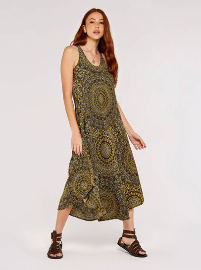 Moroccan Mandala Midi Dress