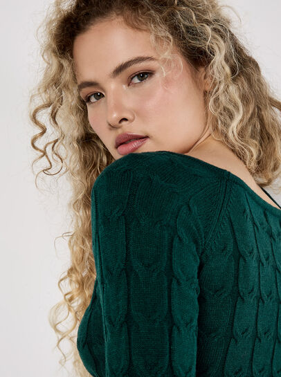 Cable Knit Cropped Jumper