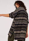 Chevron Side Zip Top, Khaki, large