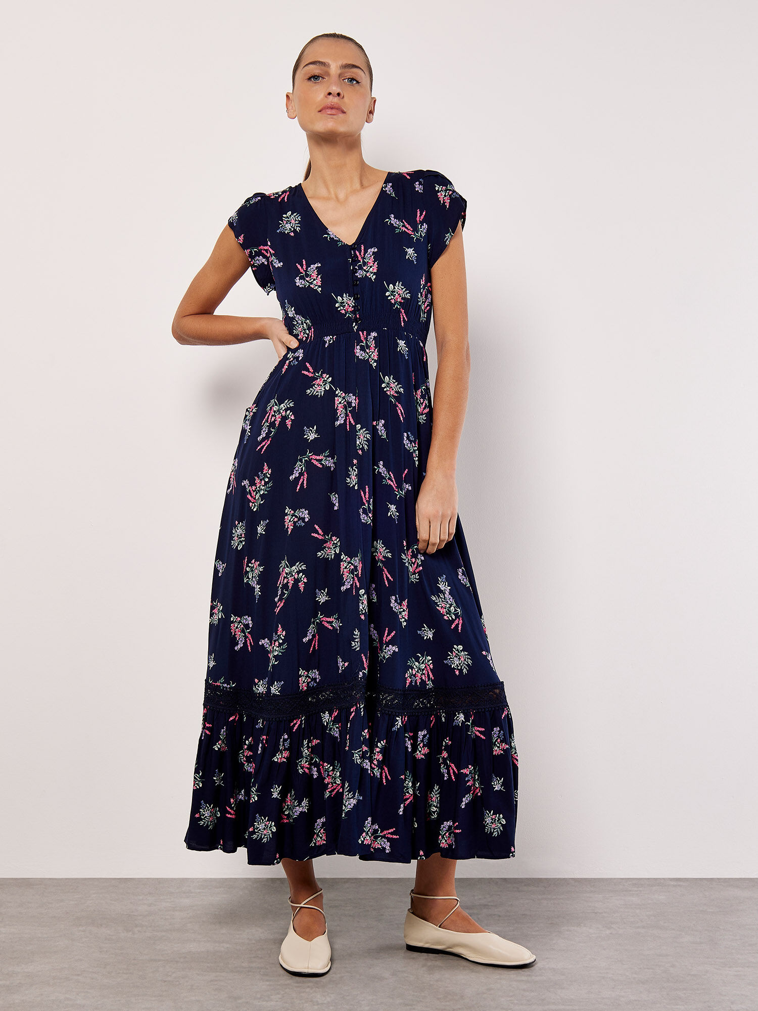 Botanical maxi dress clearance