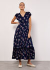 Botanical Bunches Maxi Dress, Navy, large