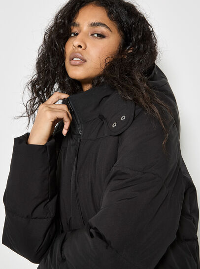 Longline Padded Puffer Coat