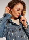 Denim Splash Jacket, Blue, large