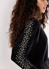 Pearl And Gem Embellished Jumper, Black, large