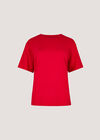 Modal Jersey Basic T-Shirt, Red, large