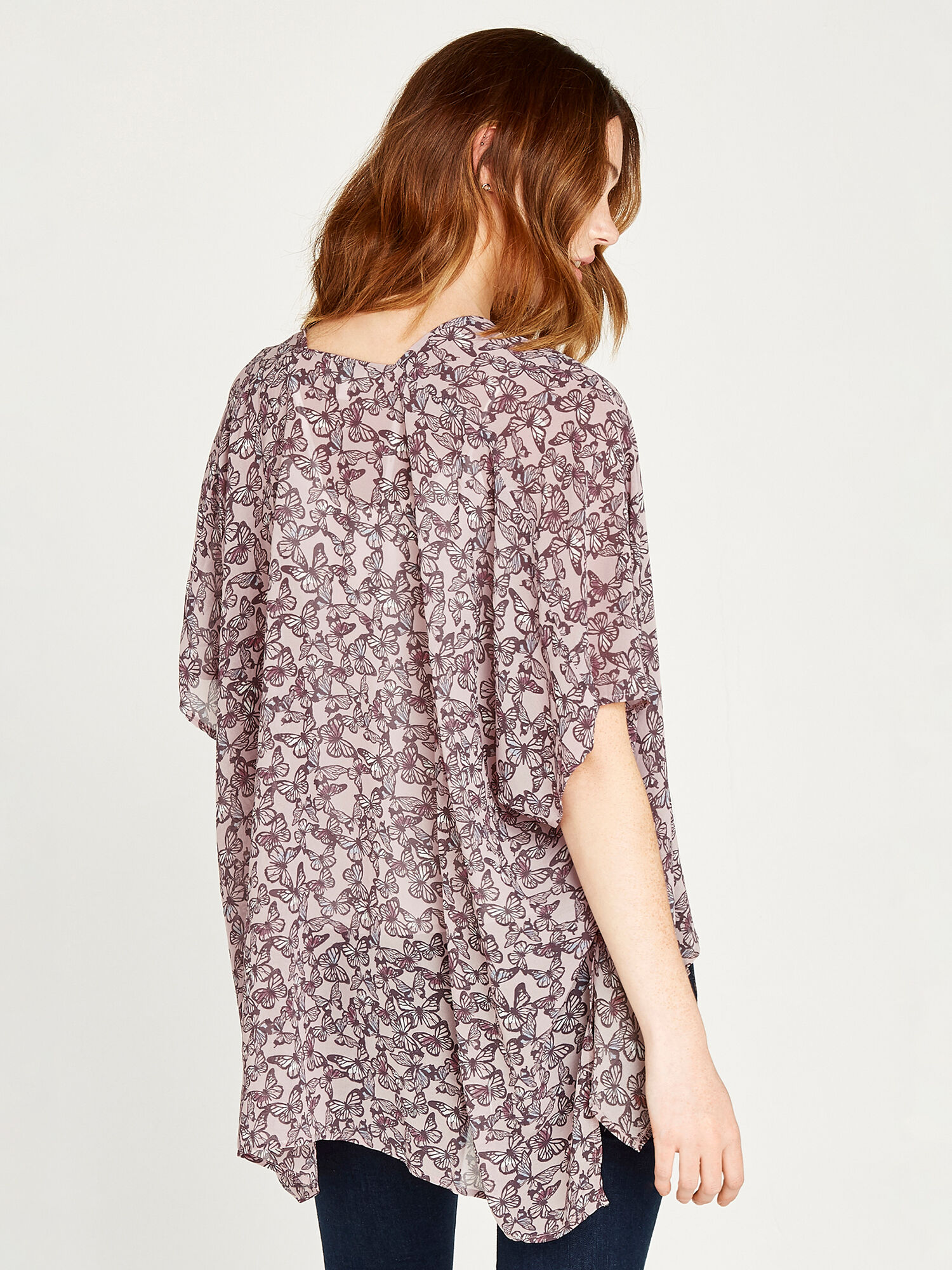 Apricot kaleidoscope dress top