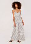 Geo  Wide Leg Jumpsuit, Cream, large