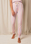 Rainbow Stripe Pyjama Trouser, Pink, large