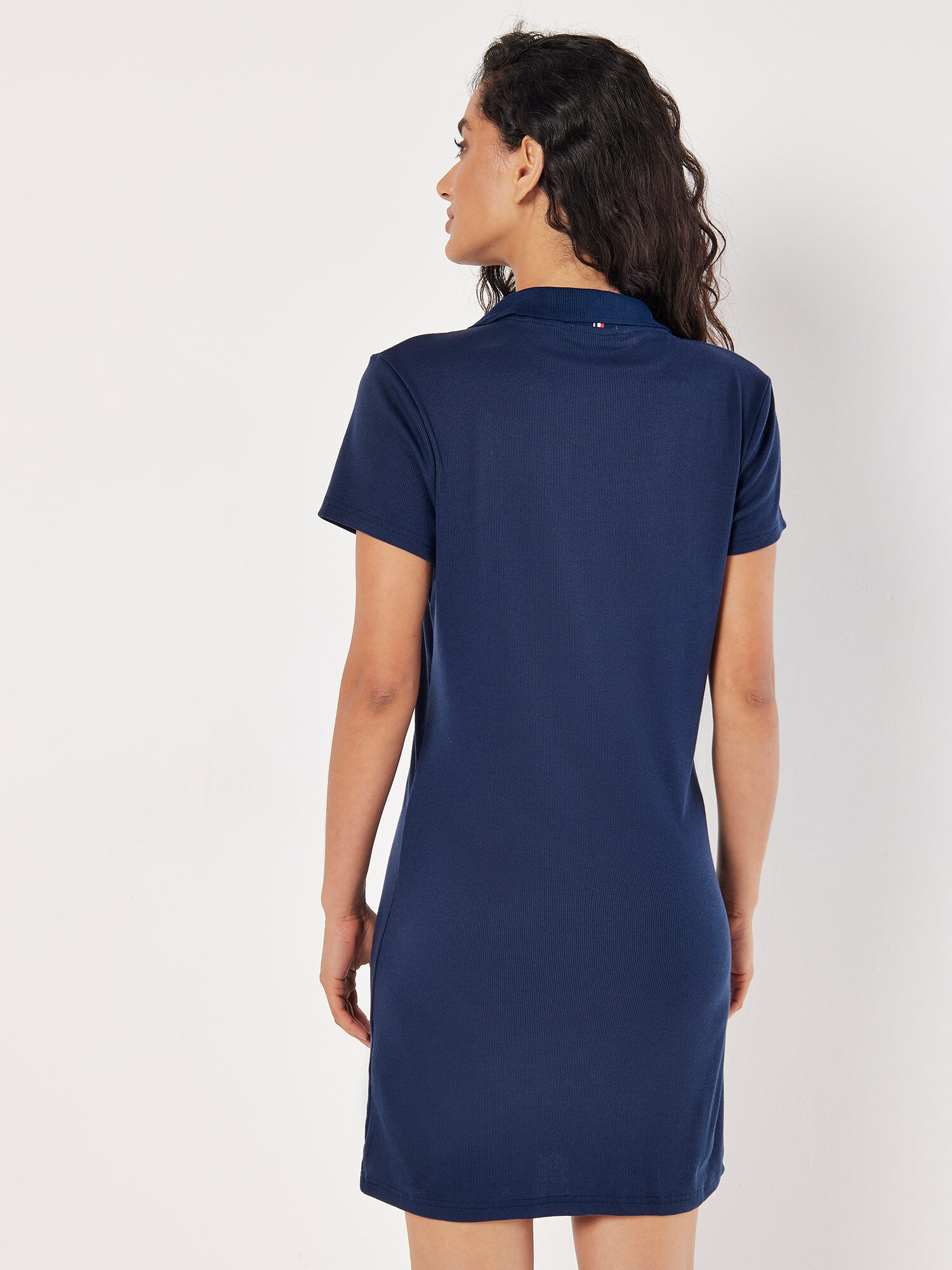 Essential Piqué Collar Dress- Navy – Sergio Tacchini