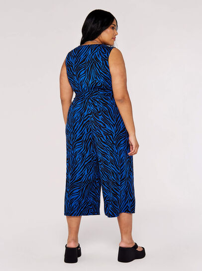 Curve Zebra Print Jumpsuit