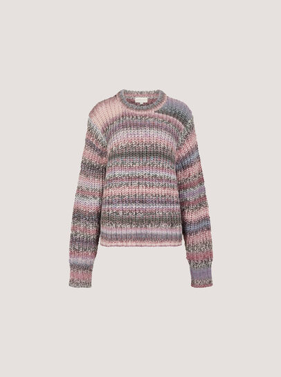 Ombre Stripe Chunky Knit Jumper