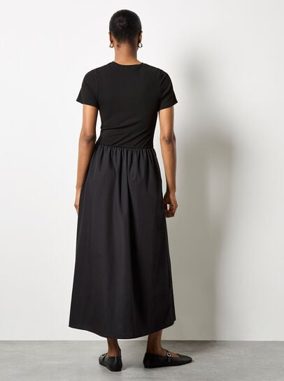 Ribbed Top Midi Dress