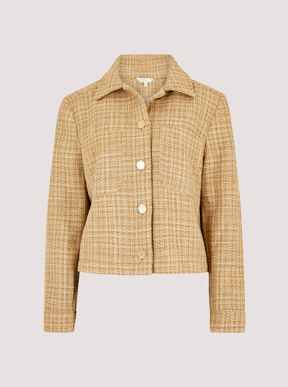 Gold Tweed Tailored Jacket