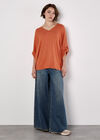 Soft Touch Oversized Batwing Top, Coral, large