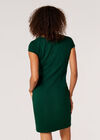 Textured Bodycon Mini Dress, Green, large
