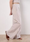 Stripe Wide Leg Trousers, Stone, large