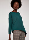 Asymmetric Hem Top, Green, large
