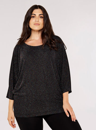 Curve Sparkling Batwing Top