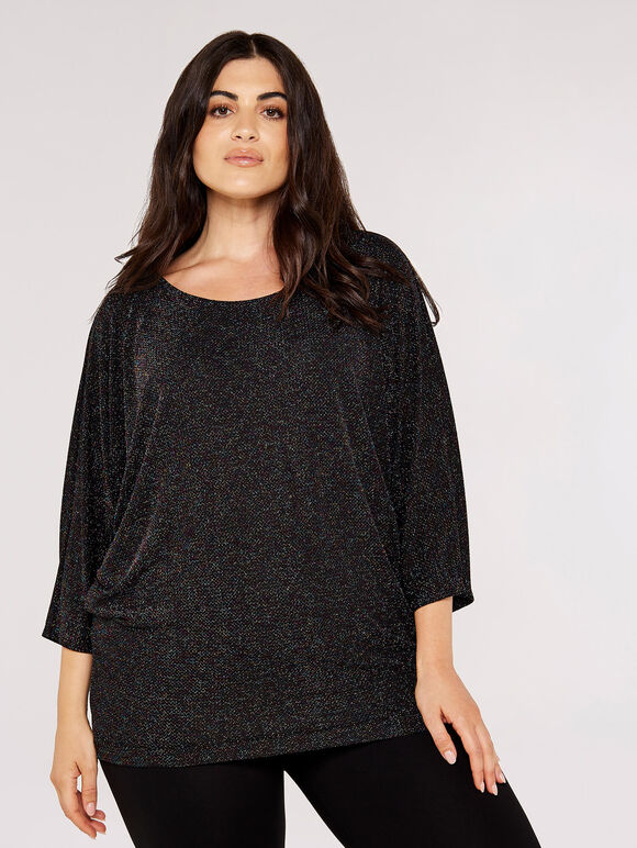 Curve Sparkling Batwing Top, Assorted, large