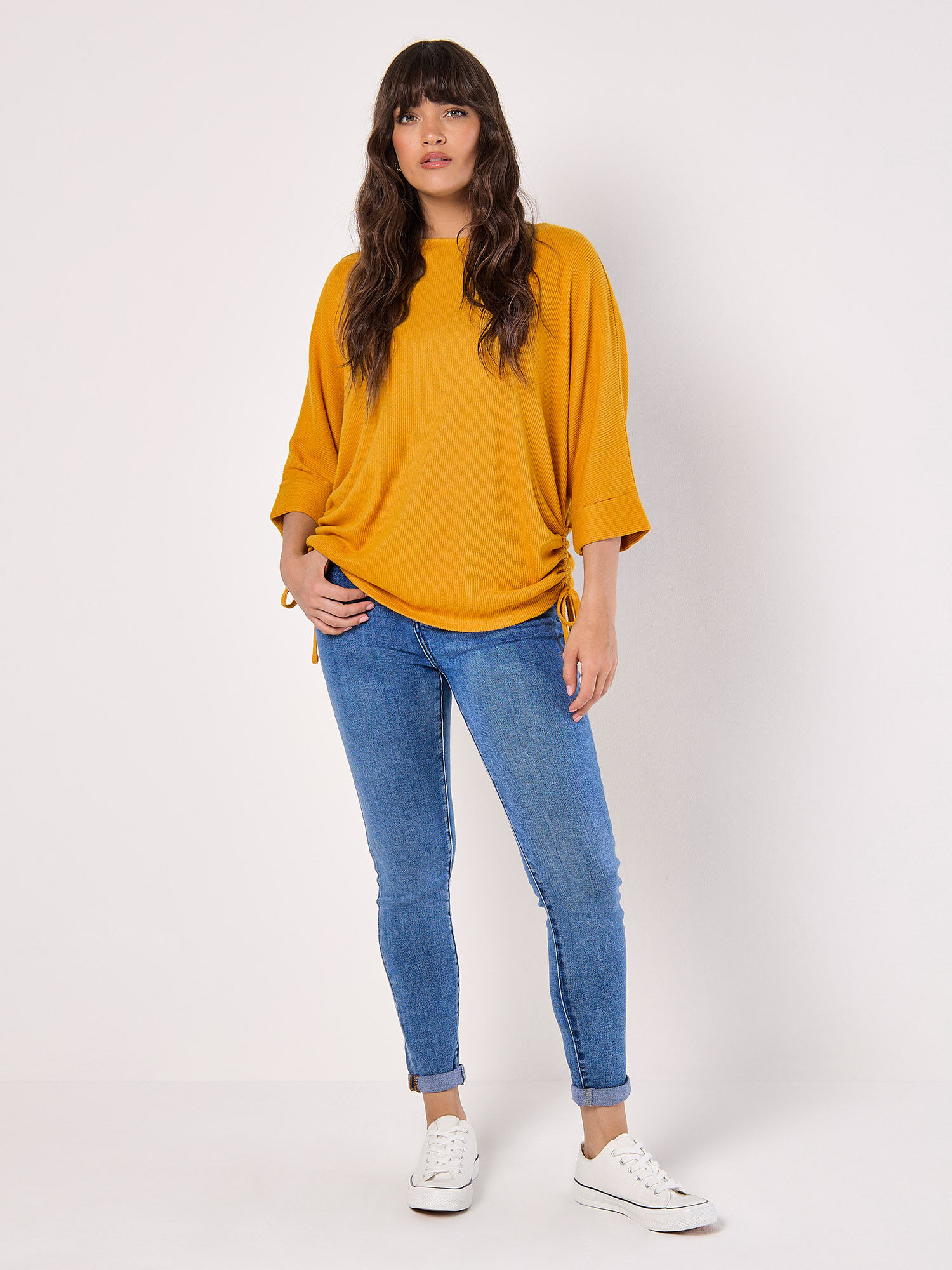 Yellow batwing top 2025