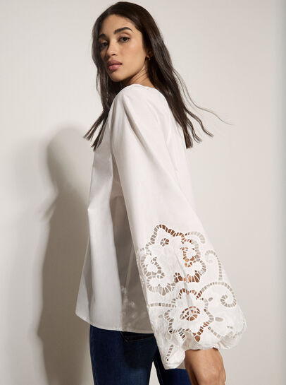 Cotton Cut-Out Blouse