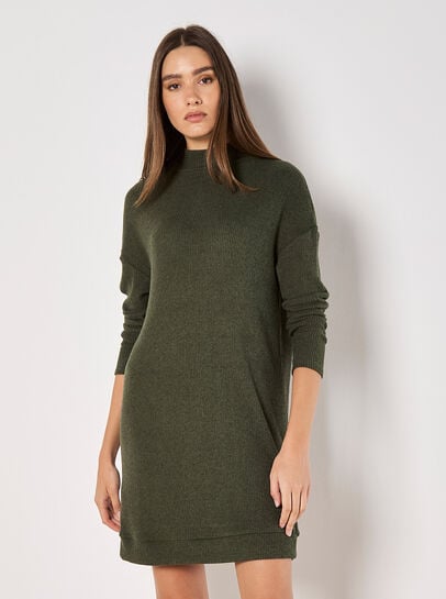 Ribbed Knit Mini Dress