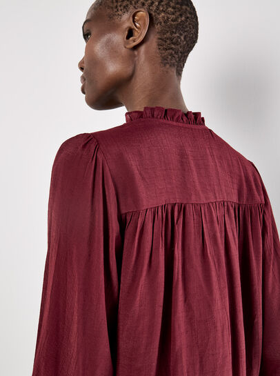 Ruffle Collar Blouse