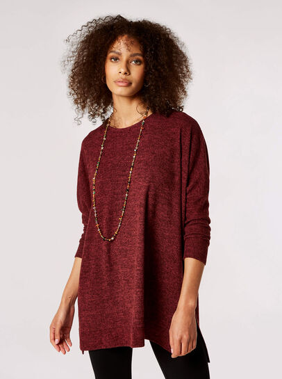 Ribbed Side Split Top
