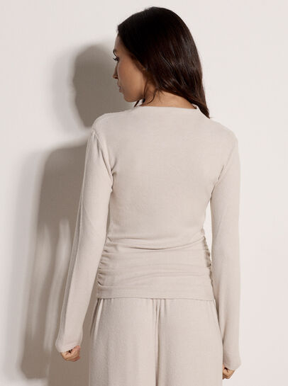 Side Ruched Soft-Touch Top