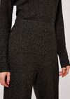 Soft Touch Palazzo Trousers, Dark Grey - Charcoal, large