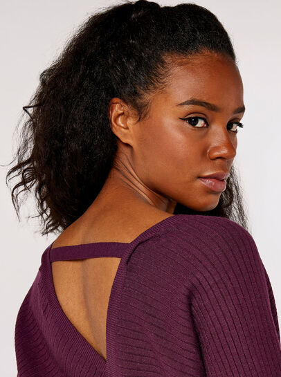 Bar Back Batwing Jumper