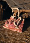 Sac fourre-tout au crochet coloré, assorti, grand