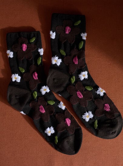 Big Flower Socks