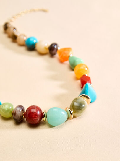 Multi Colour Beaded Necklace