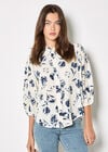 Pressed Daisy Shirt, Cream, large