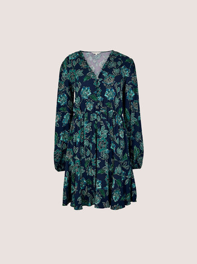 Folk Floral Mini Dress