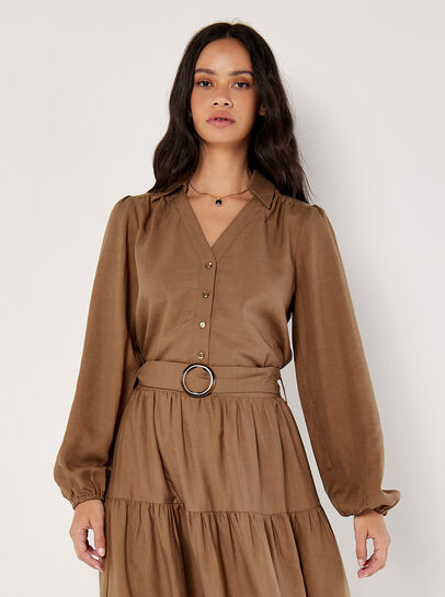 Balloon Sleeve Blouse