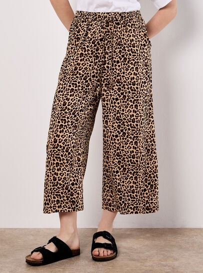 Leopard Print Culottes