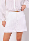 Self Stripe Shorts, White, large