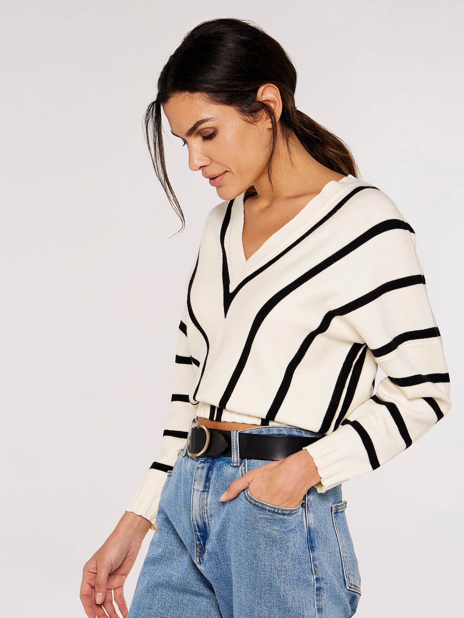 Mint velvet stripe jumper top