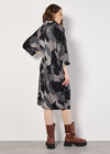 Paint Splash Cocoon Midi Dress, Grey, large