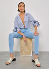 Sienna High Waist Skinny Jeans, Sky Blue, large