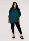 Curve Animal Print Top, Green, large