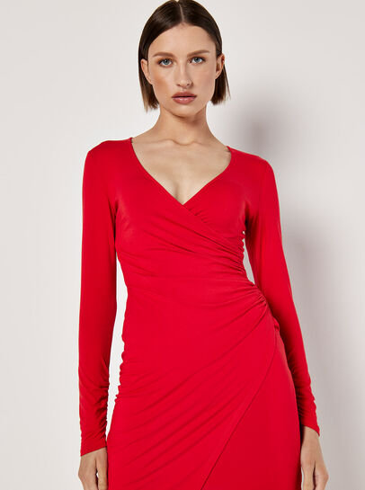 Wrap Bodycon Mini Dress