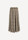 Chiffon Tiered Maxi Skirt, Stone, large