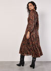 Paisley Sparkle Midaxi Dress, Black, large