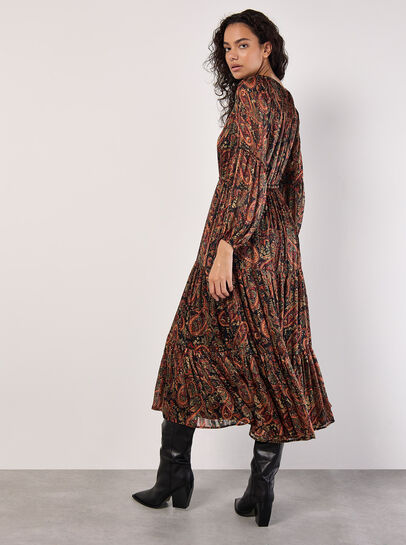 Paisley Sparkle Midaxi Dress