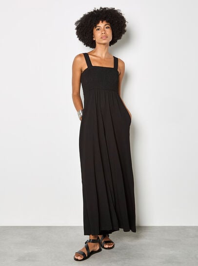 Wide-Leg Jersey Jumpsuit