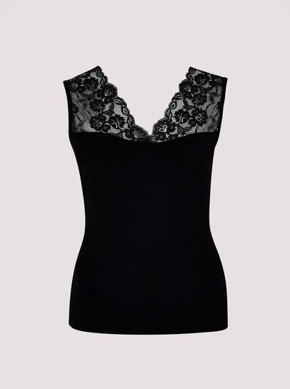 Lace Neck Cami Top